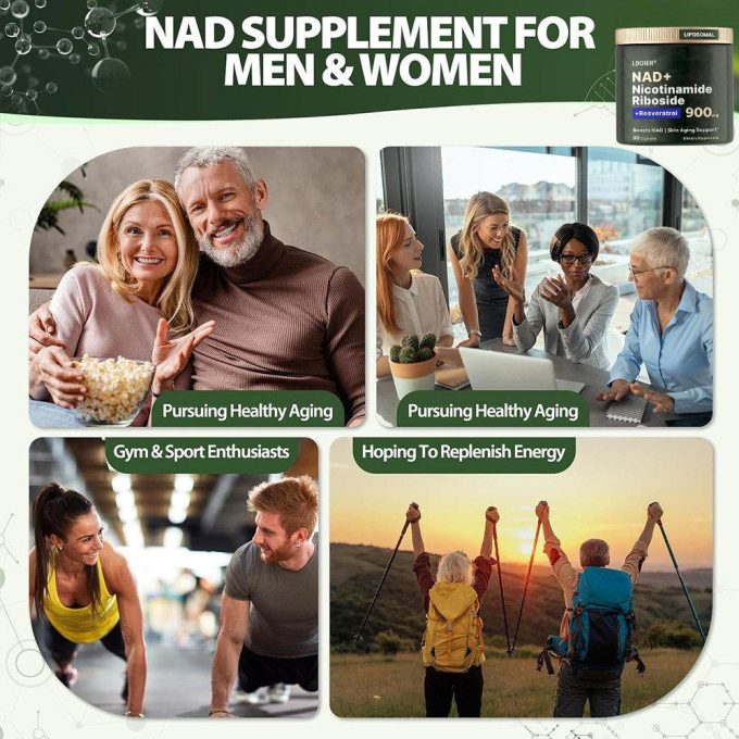 Ldoier NAD+ Supplement for SkinAging Support, Energy, and Focus - 80 Count - Bathroom