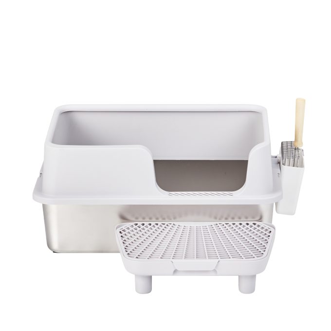 Stainless Steel Cat Litter Box with Lid