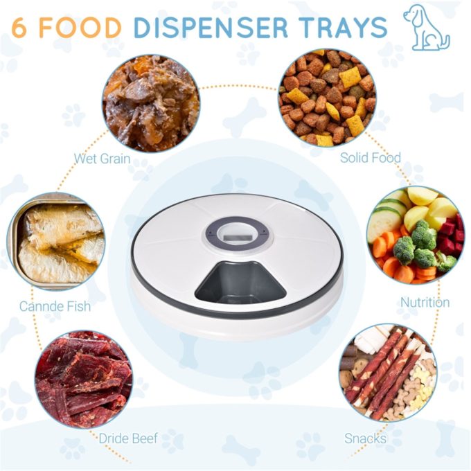 Cat Food Feeder Bow,Auto Feeder for Cats/Small Dogs