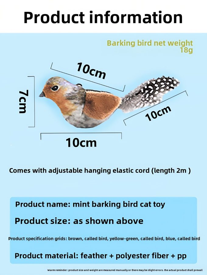 Pet Sound - Making Bird Toy, suitable for pets of all ages