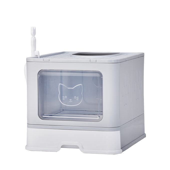 Large Enclosed Cat Litter Box with Lid Cover